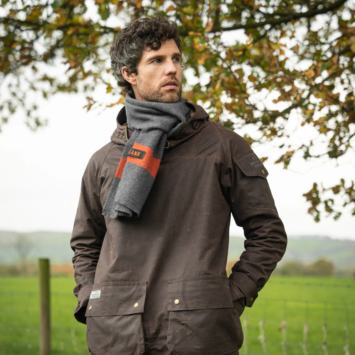 FOULRIDGE / SLATE-Scarf