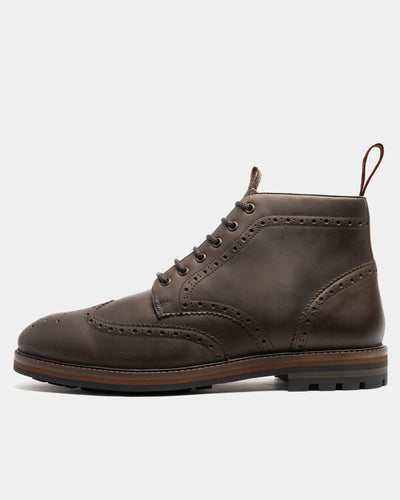 BAYLEY // BROWN DISTRESSED-Men's Boots | LANX Proper Men's Shoes