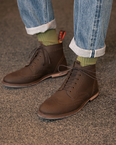 BAYLEY // BROWN DISTRESSED-Men's Boots
