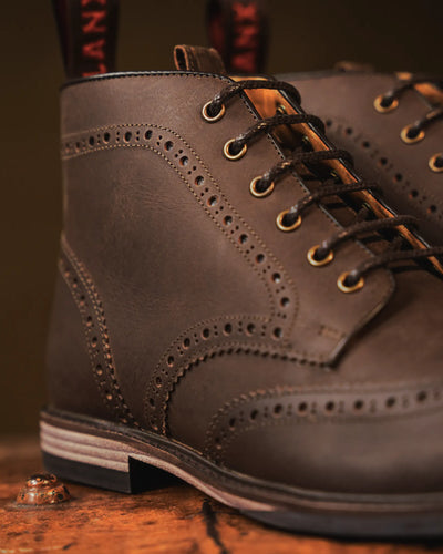 BAYLEY // BROWN DISTRESSED-Men's Boots
