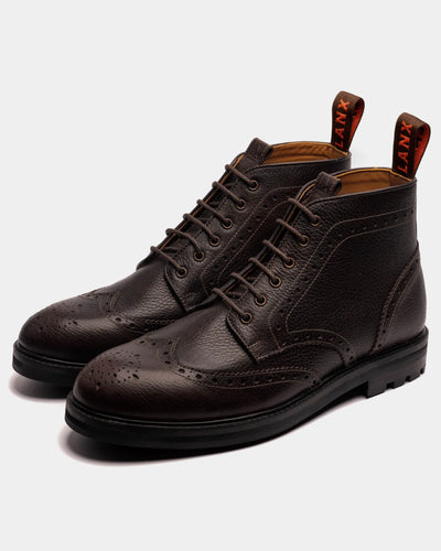 BAYLEY // PLUM GRAINED-Men's Boots | LANX Proper Men's Shoes
