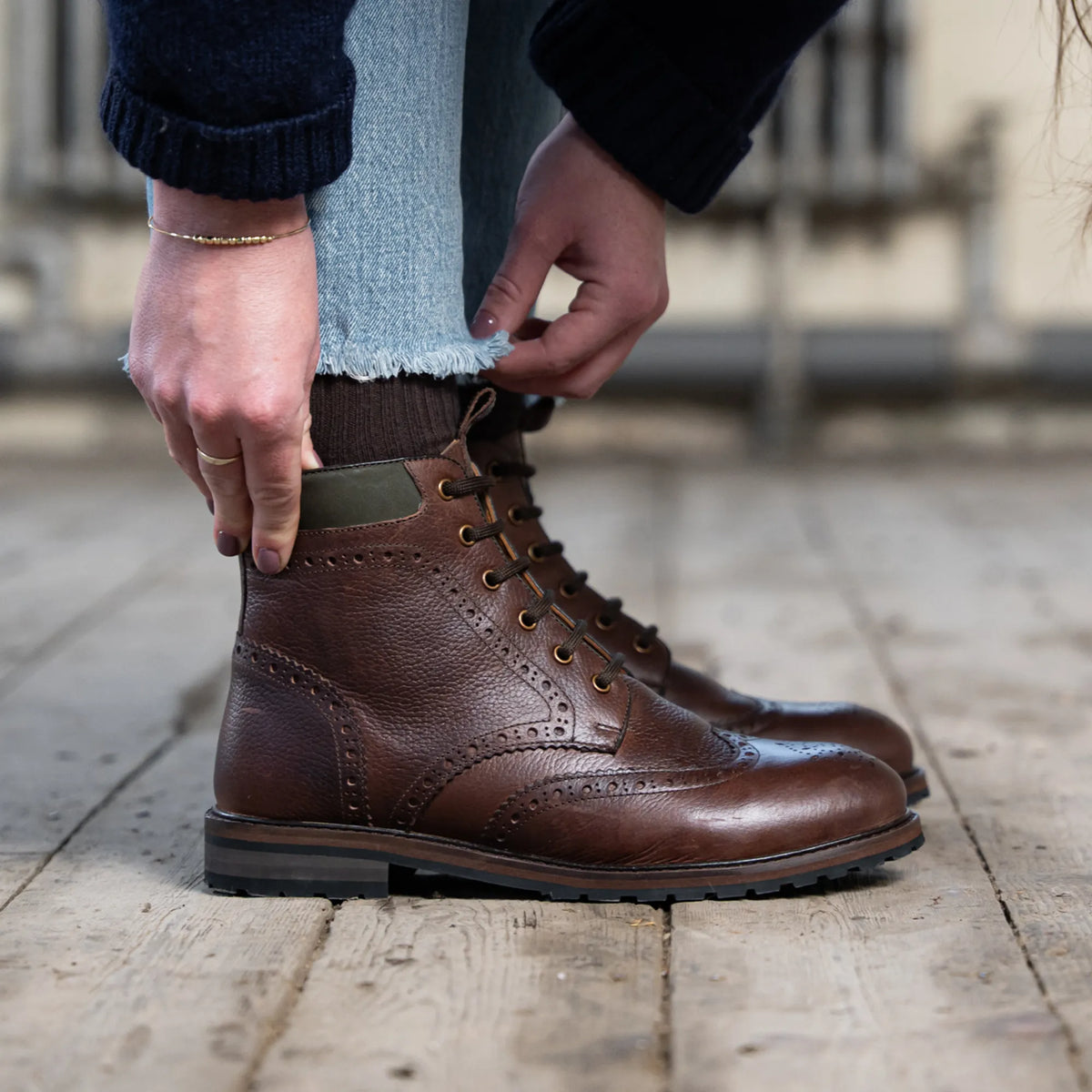 CHIPPING / CHESTNUT & KHAKI-Women’s Boots