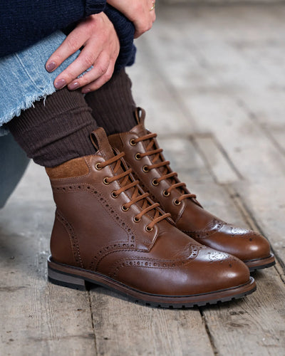 CHIPPING / CONKER DISTRESSED-Women’s Boots | LANX Proper Men's Shoes