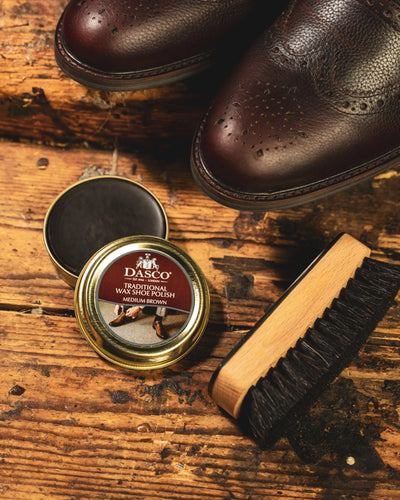 WAX POLISH / MEDIUM BROWN-Shoe Care | LANX Proper Men's Shoes
