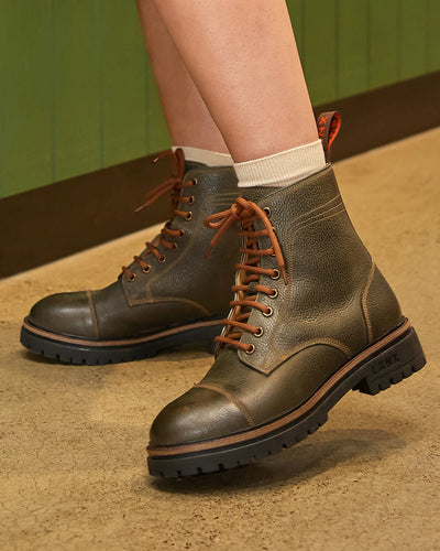DINCKLEY / BOTTLE GREEN-Women’s Boots | LANX Proper Men's Shoes