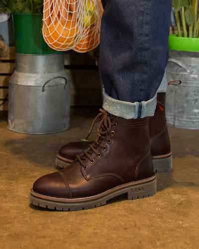 DINCKLEY / CHESTNUT GRAINED-Women’s Boots | LANX Proper Men's Shoes