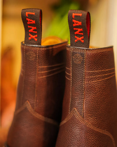 DINCKLEY / CHESTNUT GRAINED-Women’s Boots | LANX Proper Men's Shoes