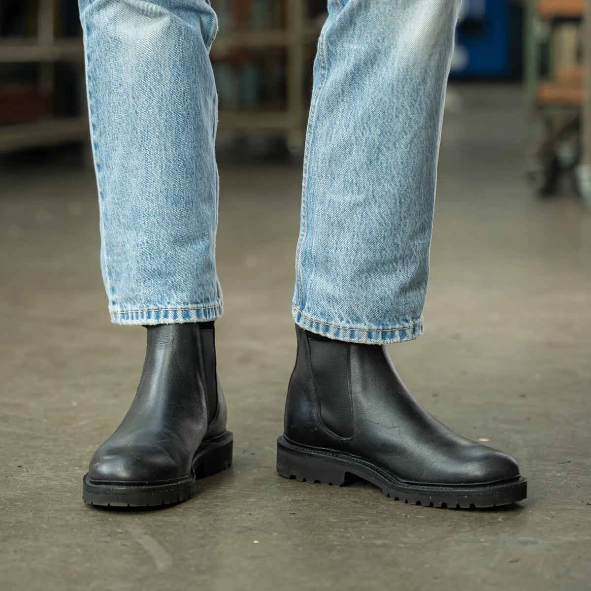 FALLBARN / BLACK-Women’s Chelsea