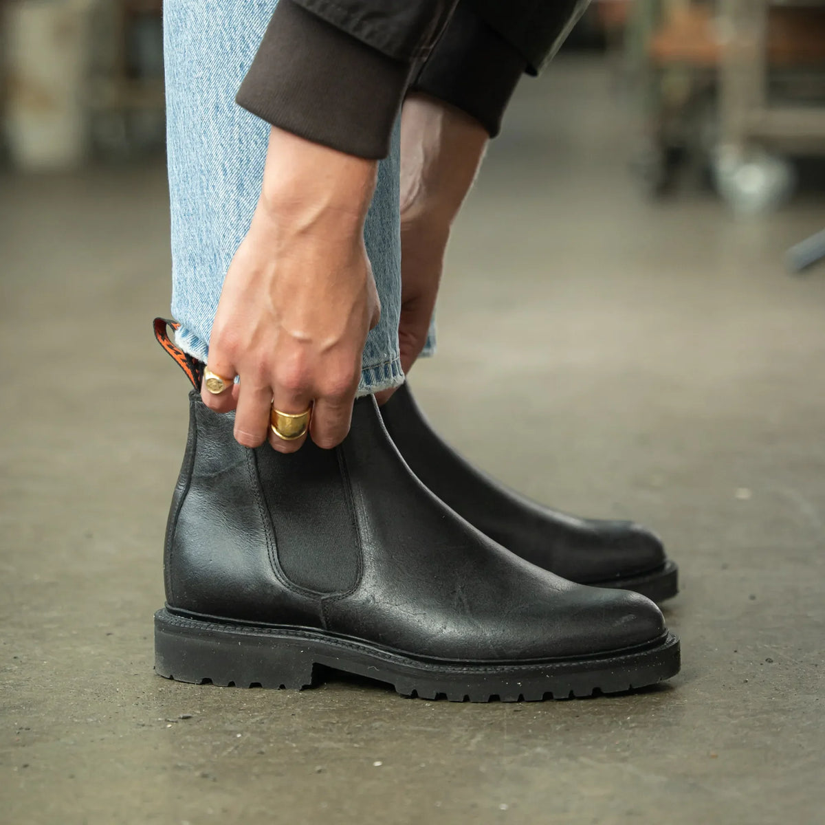 FALLBARN / BLACK-Women’s Chelsea