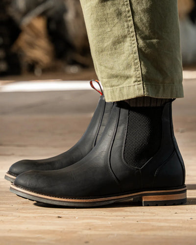GARSTANG // BLACK-Men's Chelsea | LANX Proper Men's Shoes