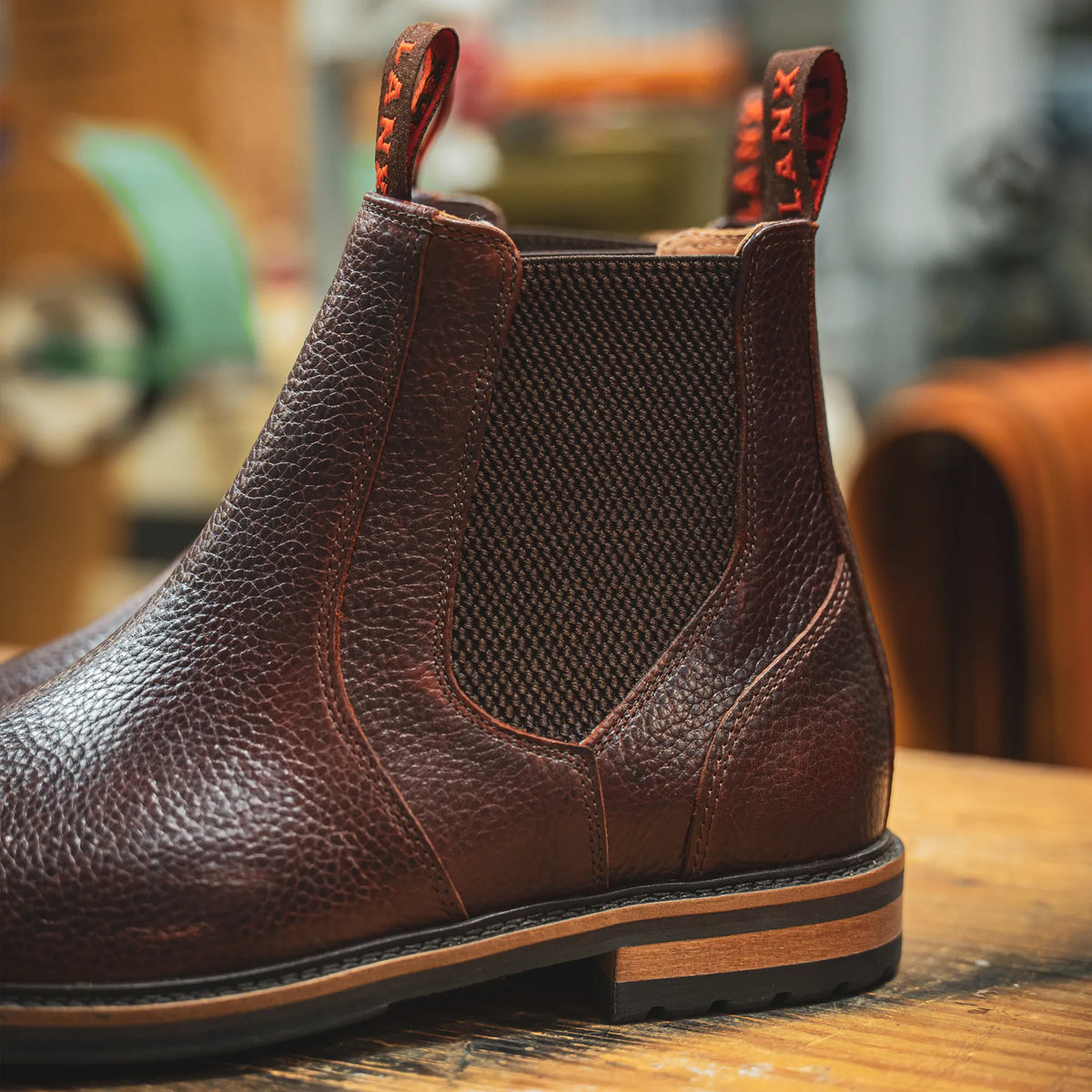 GARSTANG // COGNAC GRAINED-Men's Chelsea