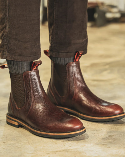 GARSTANG // COGNAC GRAINED-Men's Chelsea