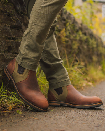 GARSTANG // SHIITAKE & MILITARY-Men's Chelsea | LANX Proper Men's Shoes