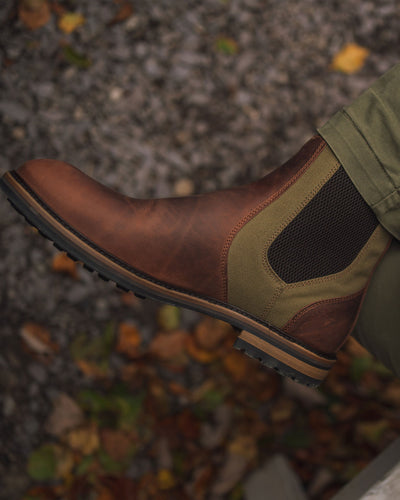 GARSTANG // SHIITAKE & MILITARY-Men's Chelsea | LANX Proper Men's Shoes