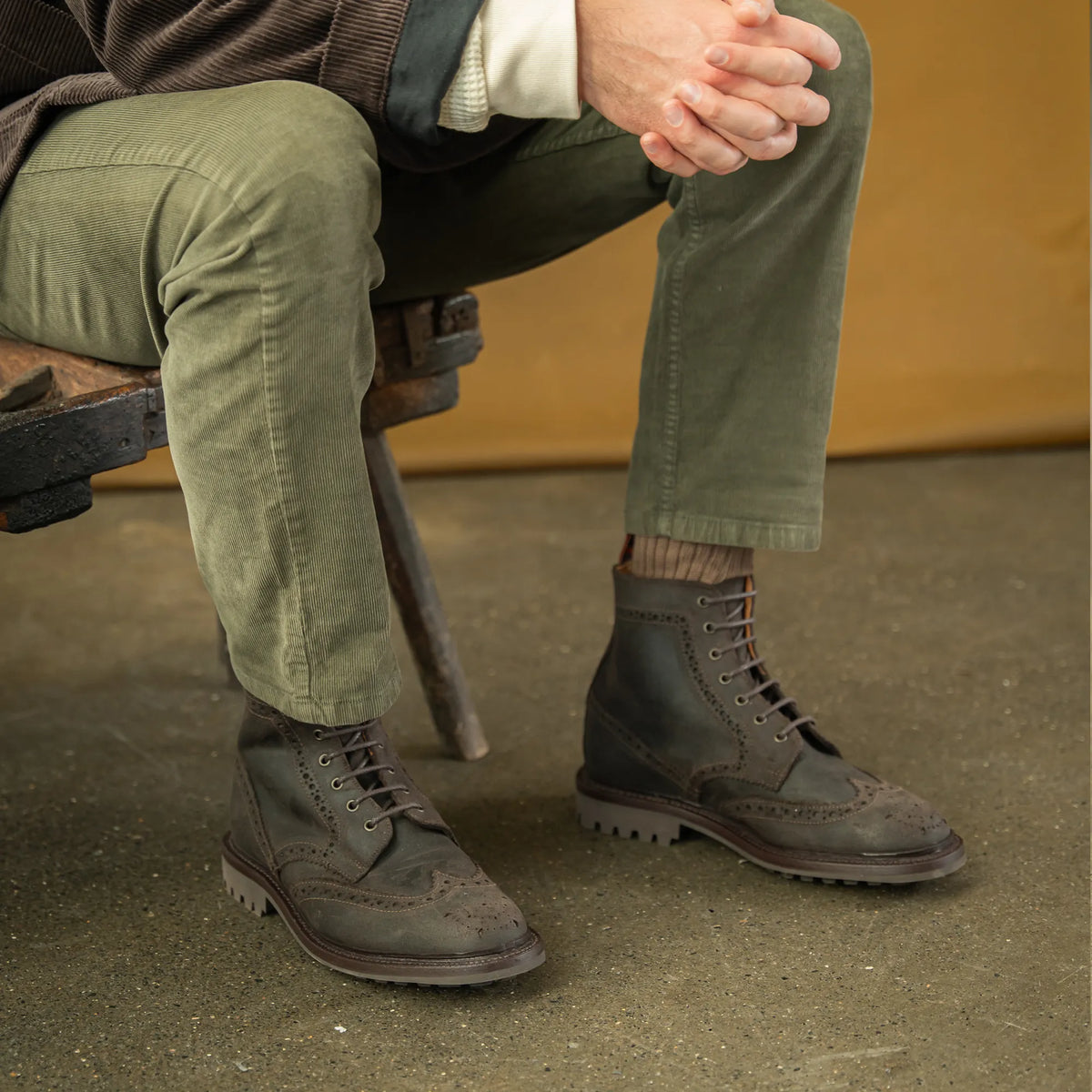 GRINDLETON // WALNUT-Men's Boots
