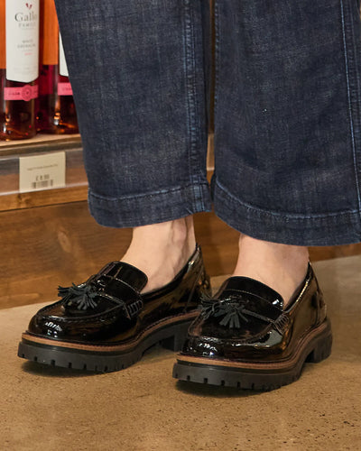 HARWOOD / BLACK PATENT-Women’s Shoes | LANX Proper Men's Shoes