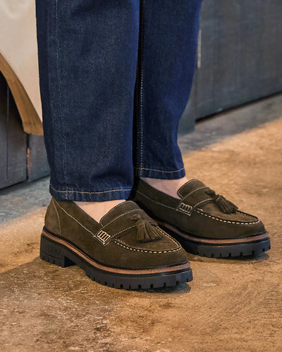 HARWOOD / KHAKI-Women’s Shoes | LANX Proper Men's Shoes