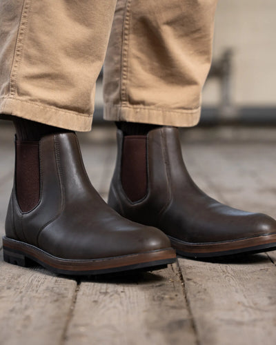HOGHTON // BROWN DISTRESSED-Men's Chelsea | LANX Proper Men's Shoes