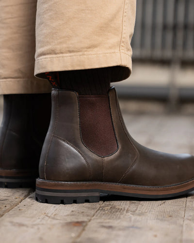 HOGHTON // BROWN DISTRESSED-Men's Chelsea | LANX Proper Men's Shoes