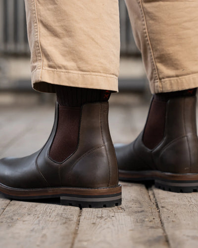 HOGHTON // BROWN DISTRESSED-Men's Chelsea | LANX Proper Men's Shoes
