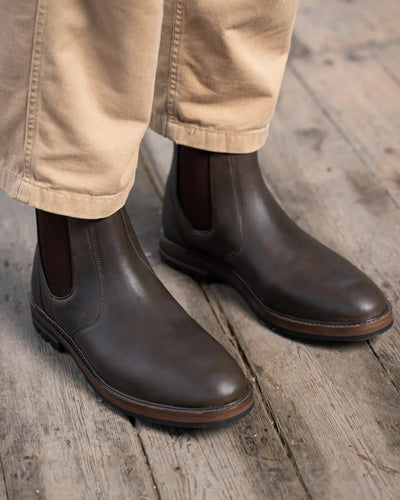HOGHTON // BROWN DISTRESSED-Men's Chelsea | LANX Proper Men's Shoes