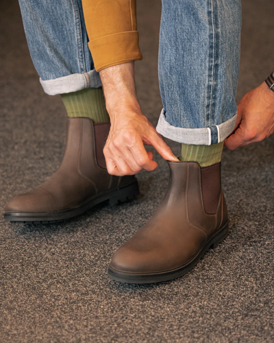HOGHTON // BROWN DISTRESSED-Men's Chelsea | LANX Proper Men's Shoes
