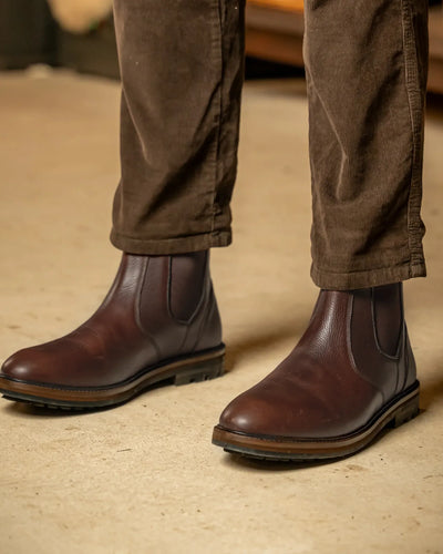 HOGHTON // CHESTNUT GRAINED-Men's Chelsea | LANX Proper Men's Shoes