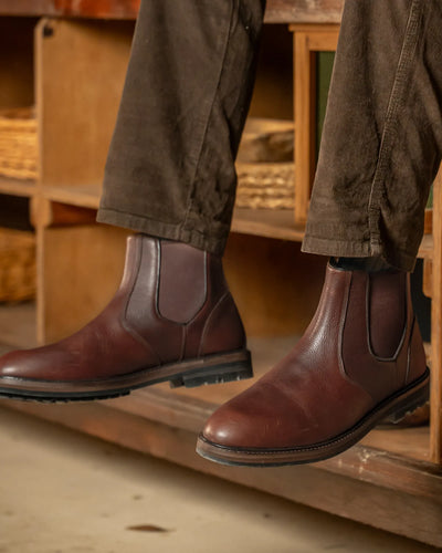 HOGHTON // CHESTNUT GRAINED-Men's Chelsea | LANX Proper Men's Shoes