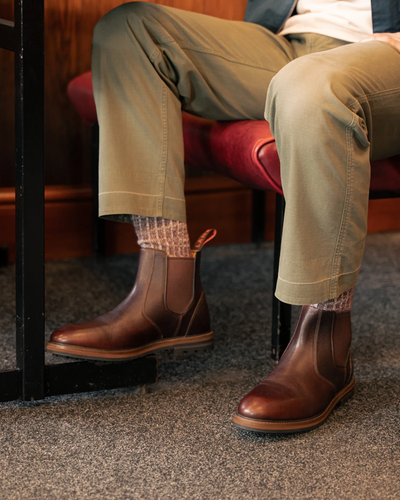 HOGHTON // CHESTNUT GRAINED-Men's Chelsea