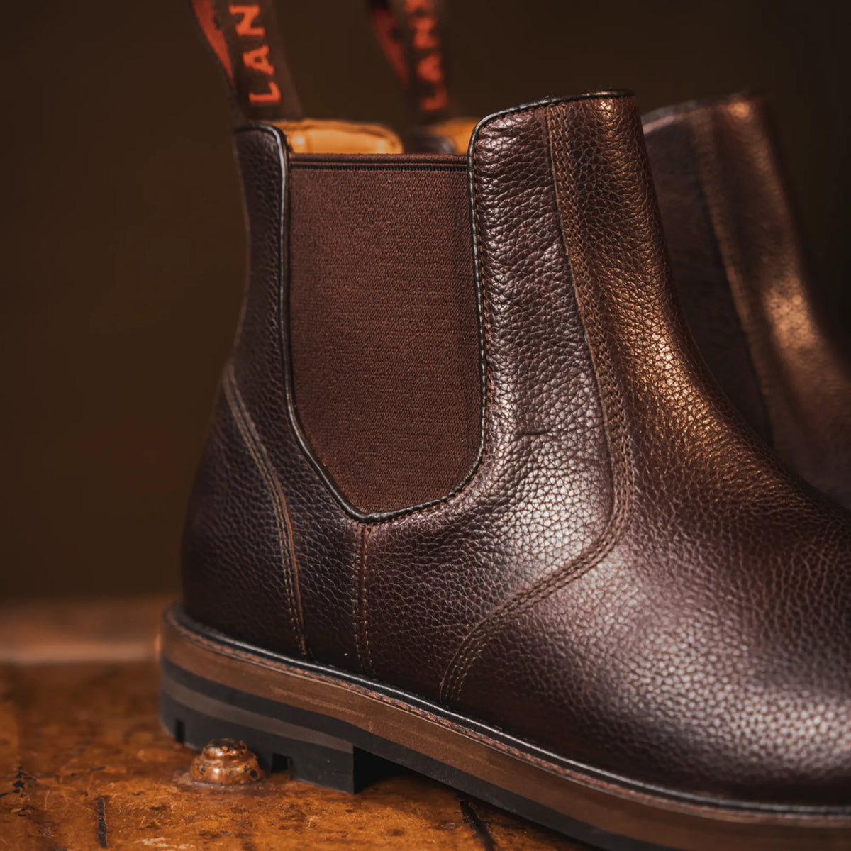 HOGHTON // CHESTNUT GRAINED-Men's Chelsea