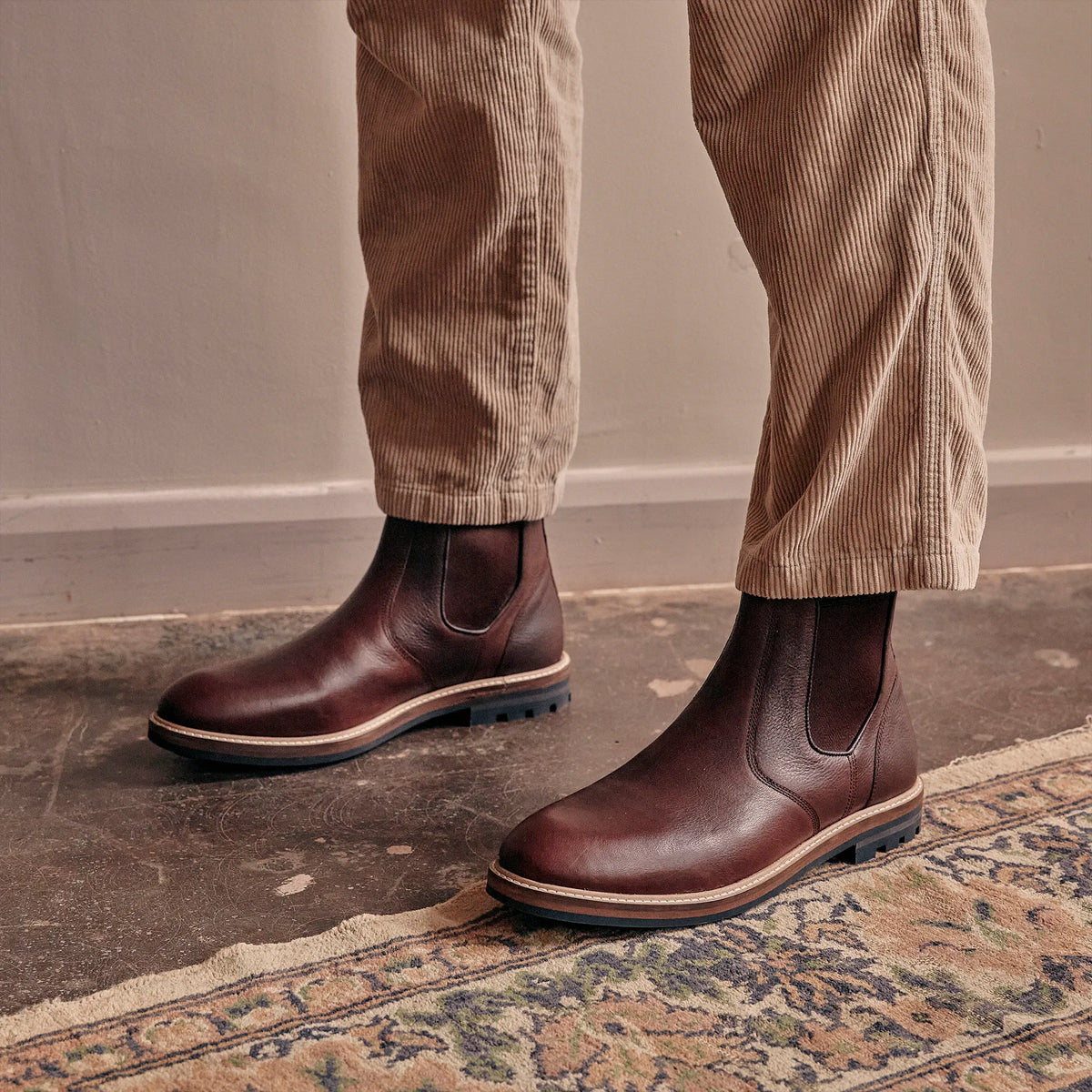 HOGHTON // RUSSET GRAINED-Men's Chelsea