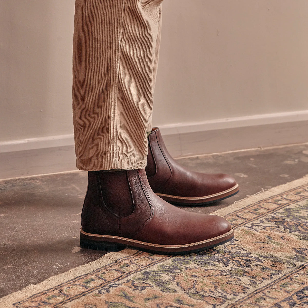 HOGHTON // RUSSET GRAINED-Men's Chelsea