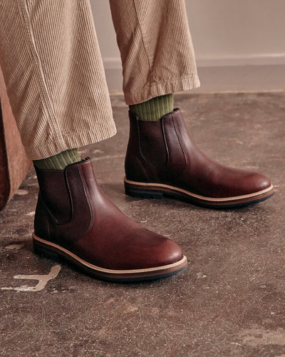 HOGHTON // RUSSET GRAINED-Men's Chelsea