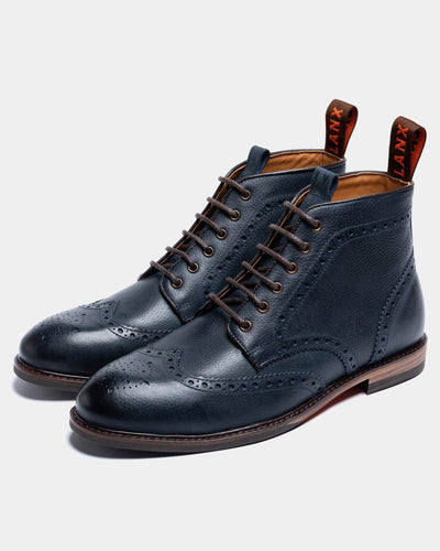 BAYLEY // NAVY-Men's Boots | LANX Proper Men's Shoes