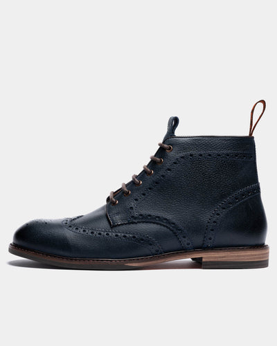 BAYLEY // NAVY-Men's Boots | LANX Proper Men's Shoes