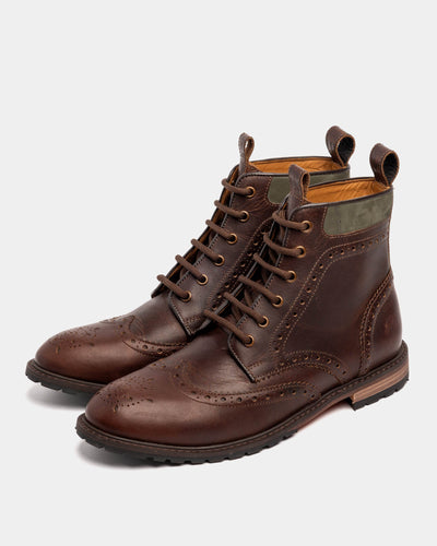CHIPPING / MAHOGANY & KHAKI-Women’s Boots | LANX Proper Men's Shoes