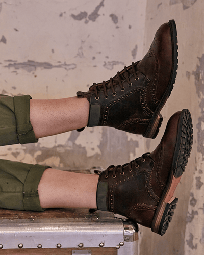 CHIPPING / MAHOGANY & KHAKI-Women’s Boots | LANX Proper Men's Shoes