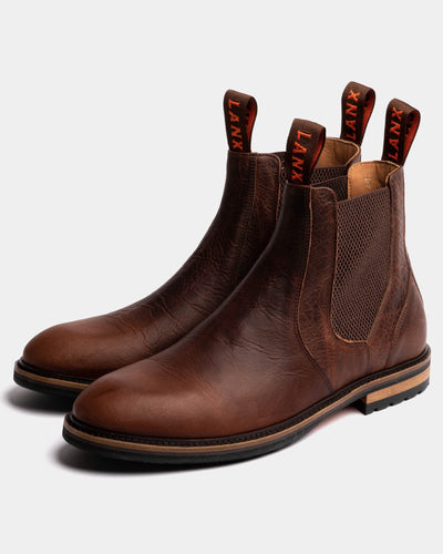 GARSTANG // BURGUNDY GAUCHO-Men's Chelsea | LANX Proper Men's Shoes