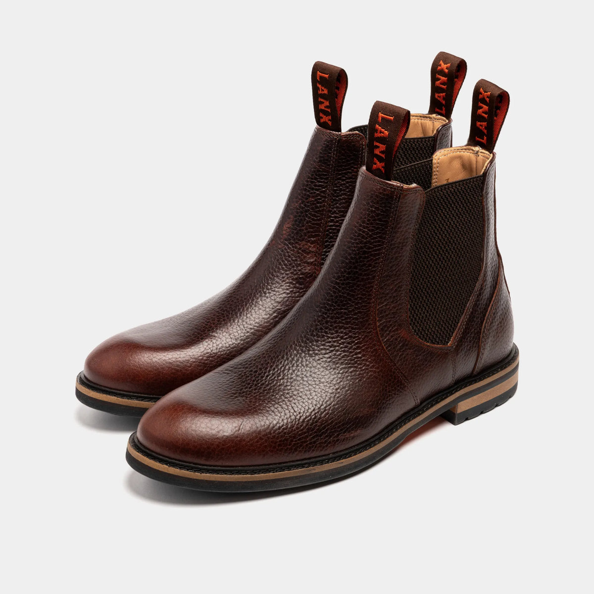 GARSTANG // COGNAC GRAINED-Men's Chelsea