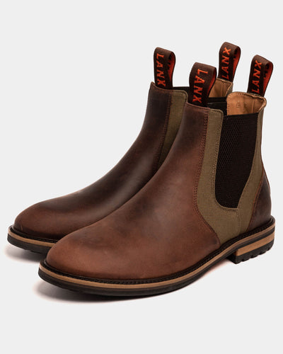 GARSTANG // SHIITAKE & MILITARY-Men's Chelsea | LANX Proper Men's Shoes