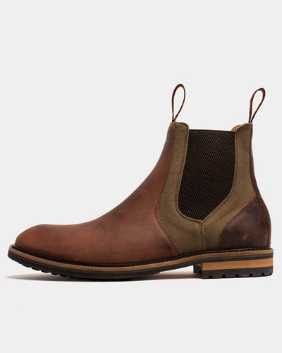 GARSTANG // SHIITAKE & MILITARY-Men's Chelsea | LANX Proper Men's Shoes