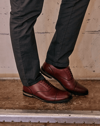 MAUDSLEY // OXBLOOD-Men's Shoes | LANX Proper Men's Shoes