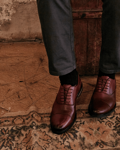 MAUDSLEY // OXBLOOD-Men's Shoes | LANX Proper Men's Shoes