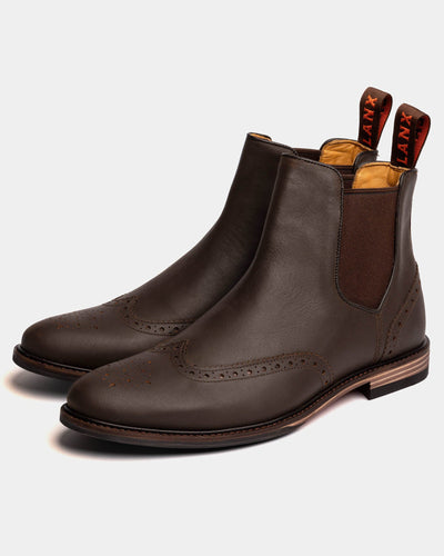 MITTON // BROWN DISTRESSED-Men's Chelsea | LANX Proper Men's Shoes