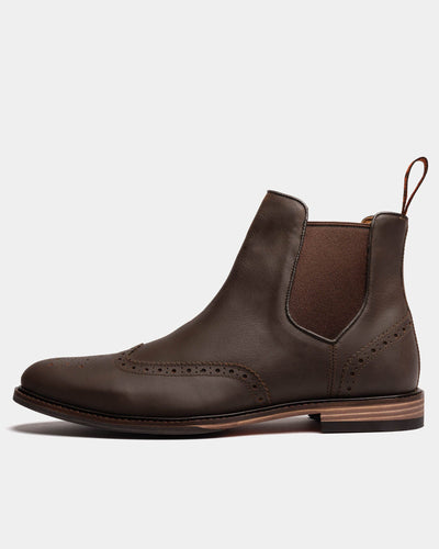 MITTON // BROWN DISTRESSED-Men's Chelsea | LANX Proper Men's Shoes