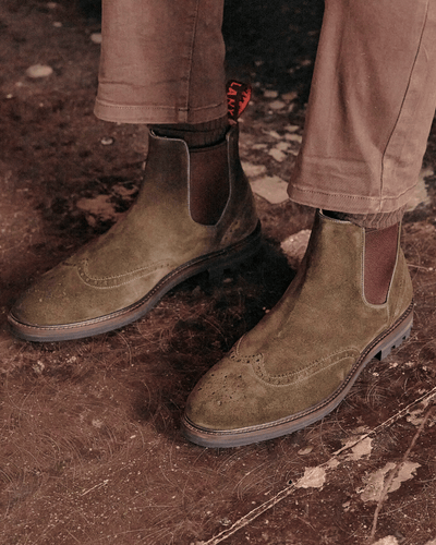 MITTON // KHAKI SUEDE-Men's Chelsea | LANX Proper Men's Shoes