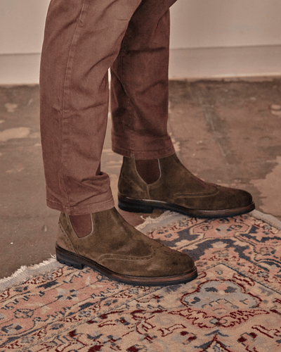MITTON // KHAKI SUEDE-Men's Chelsea | LANX Proper Men's Shoes