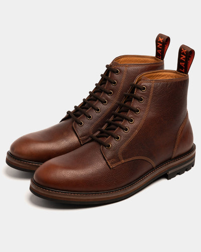 SETTLE // CARAMEL GRAINED-Men's Boots | LANX Proper Men's Shoes