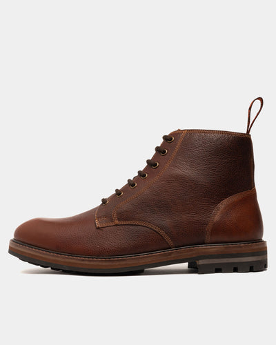 SETTLE // CARAMEL GRAINED-Men's Boots | LANX Proper Men's Shoes