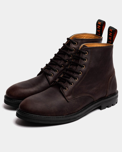 SETTLE // RAISIN GRAINED-Men's Boots | LANX Proper Men's Shoes